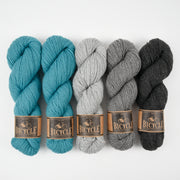West Wool BRACKISH GREY Merino wool Fingering Quick Kits