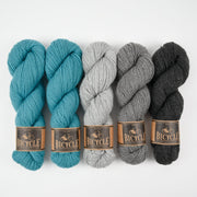 West Wool HEATHERED-ISH Merino wool Fingering Quick Kits