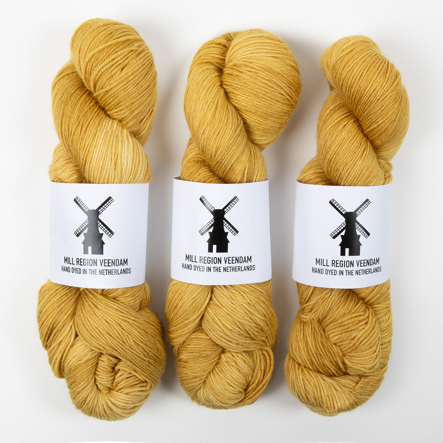 Bresni's Wool BRESNI'S MERINO - BELL SONG Merino wool Nylon Fingering yellow brown Yarn