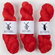 Bresni's Wool BRESNI'S MERINO - GO GO RED Merino wool Nylon Fingering red Yarn