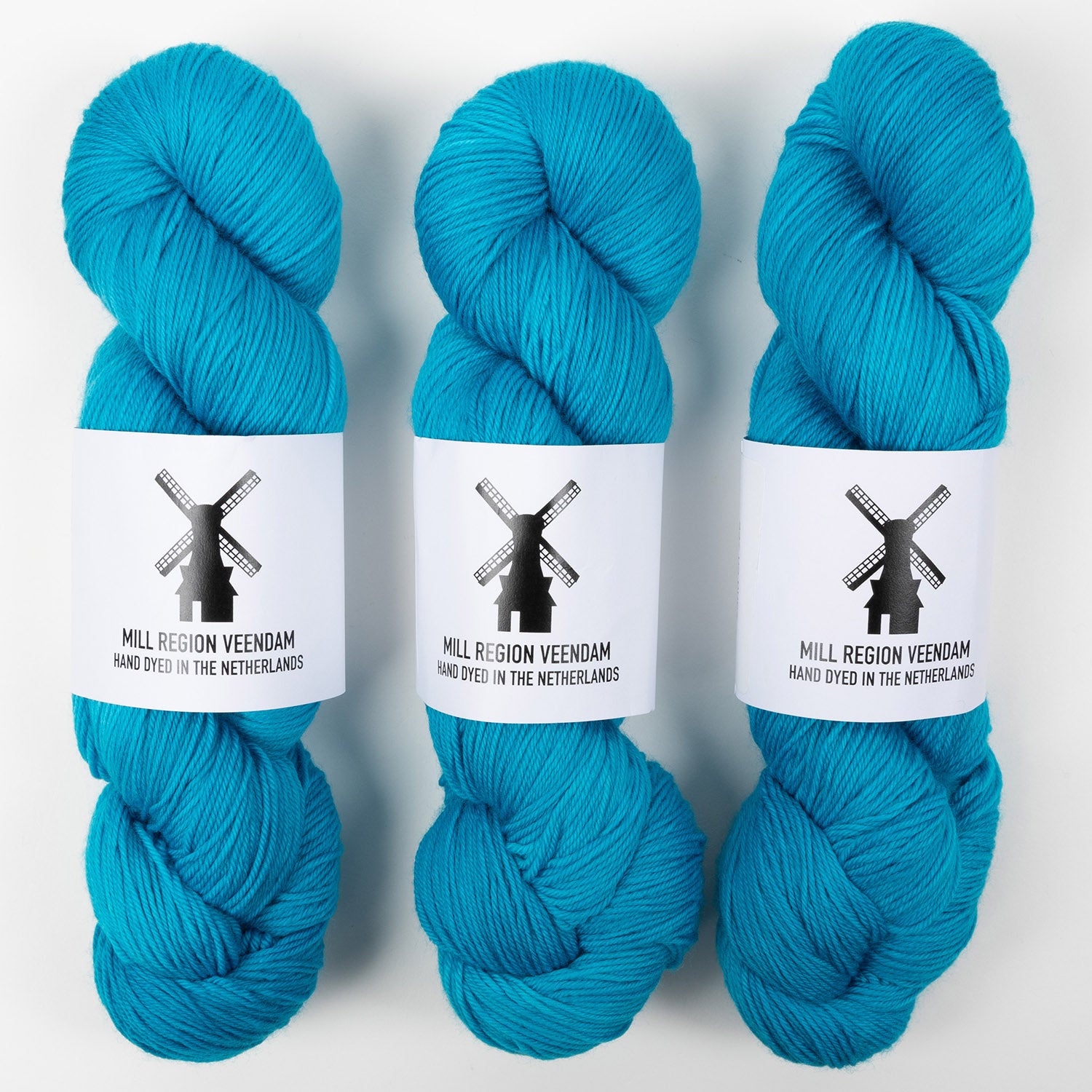Bresni's Wool BRESNI'S MERINO - ZAND EN ZEE Merino wool Nylon Fingering blue turquoise Yarn