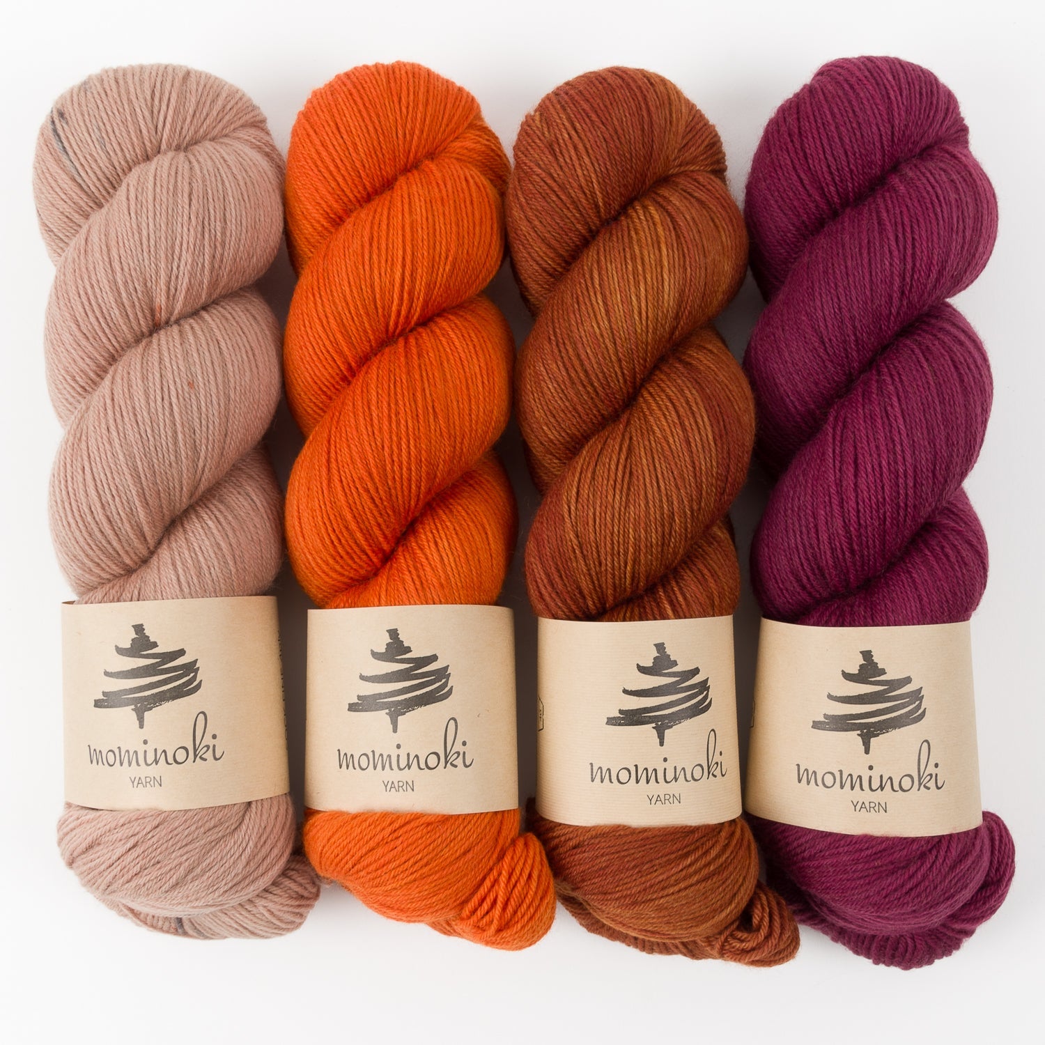 Mominoki Yarn BRICK GRADIENT Merino wool Polyamide Fingering Quick Kits
