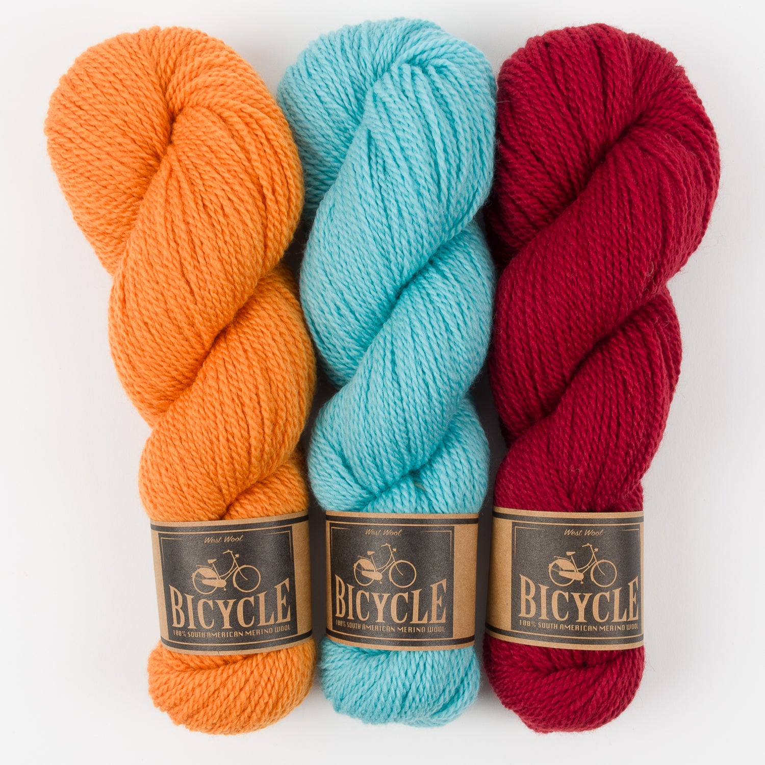 West Wool BRIGHT BERRY Merino wool Fingering Quick Kits