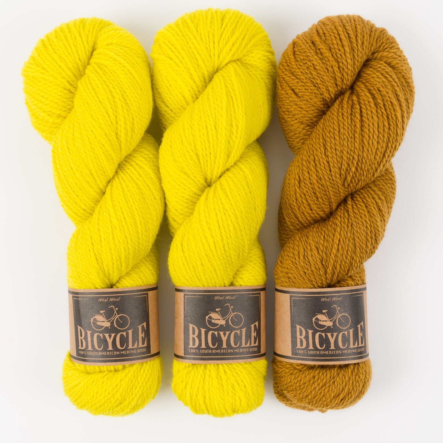 West Wool BRIGHT TIGER Merino wool Fingering Quick Kits