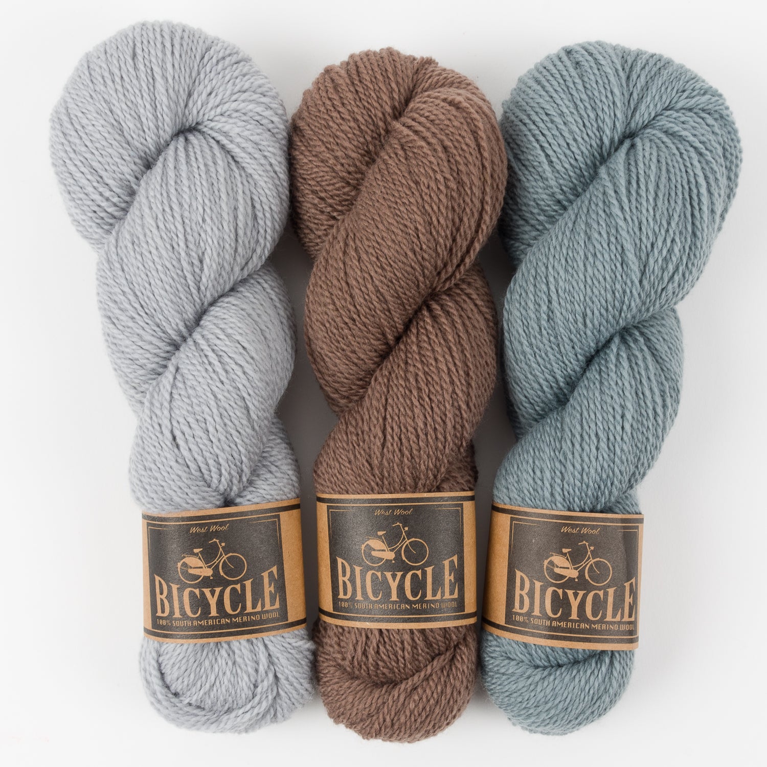 West Wool BROWN SPRUCE Merino wool Fingering Quick Kits
