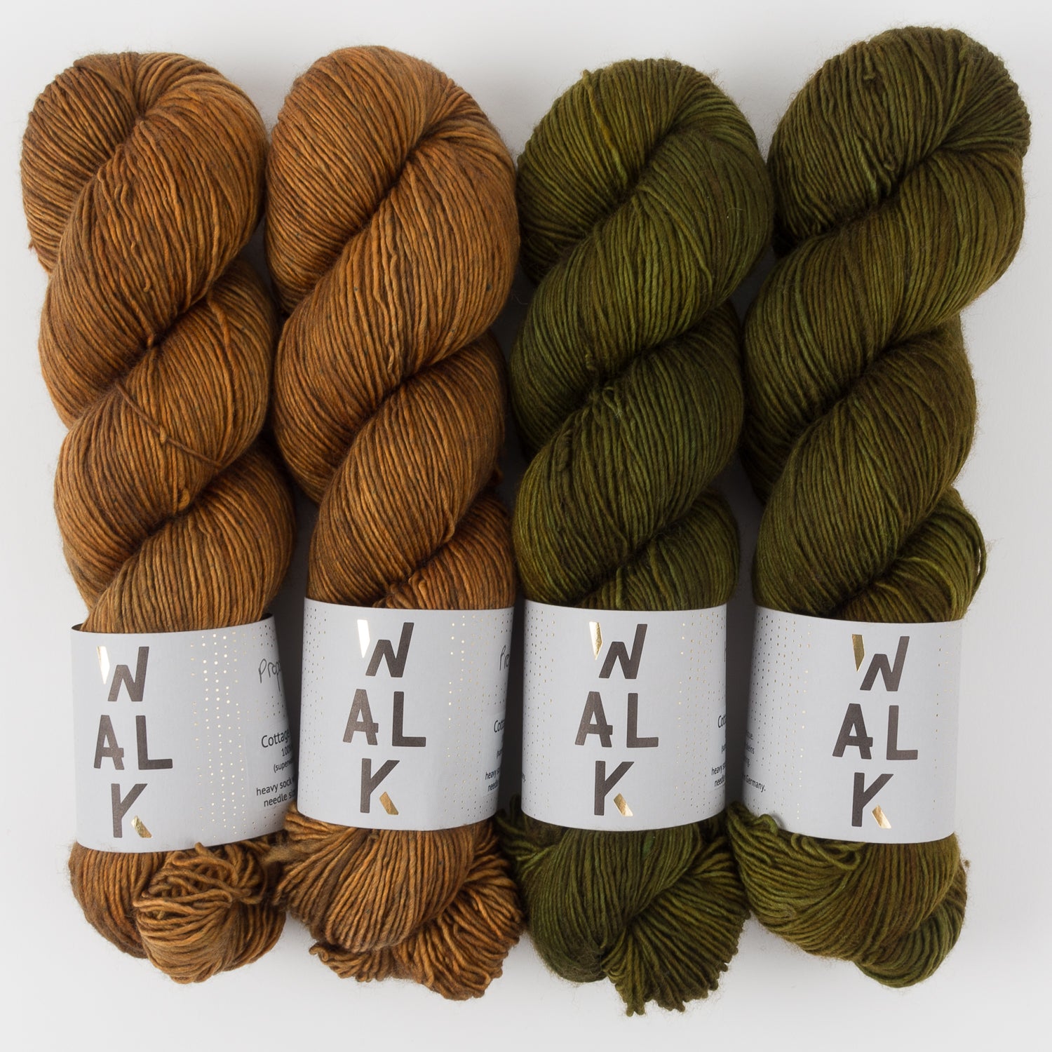 WALK Collection BURNISHED LEAVES Merino wool Fingering Quick Kits