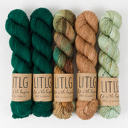 Life in The Long Grass BURNISHED WOLF Merino wool Fingering Quick Kits