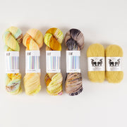 Hedgehog Fibres BUTTERCUP BUG Merino wool Mohair Silk Fingering Quick Kits