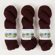 Ballyhoura Fibres 4PLY SOCK - BORDEAUX Merino wool Nylon Fingering red Yarn