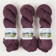 Ballyhoura Fibres 4PLY SOCK - BRAMBLE Merino wool Nylon Fingering purple Yarn