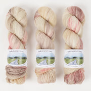 Ballyhoura Fibres 4PLY SOCK - SEASHELL Merino wool Nylon Fingering peach pink Yarn