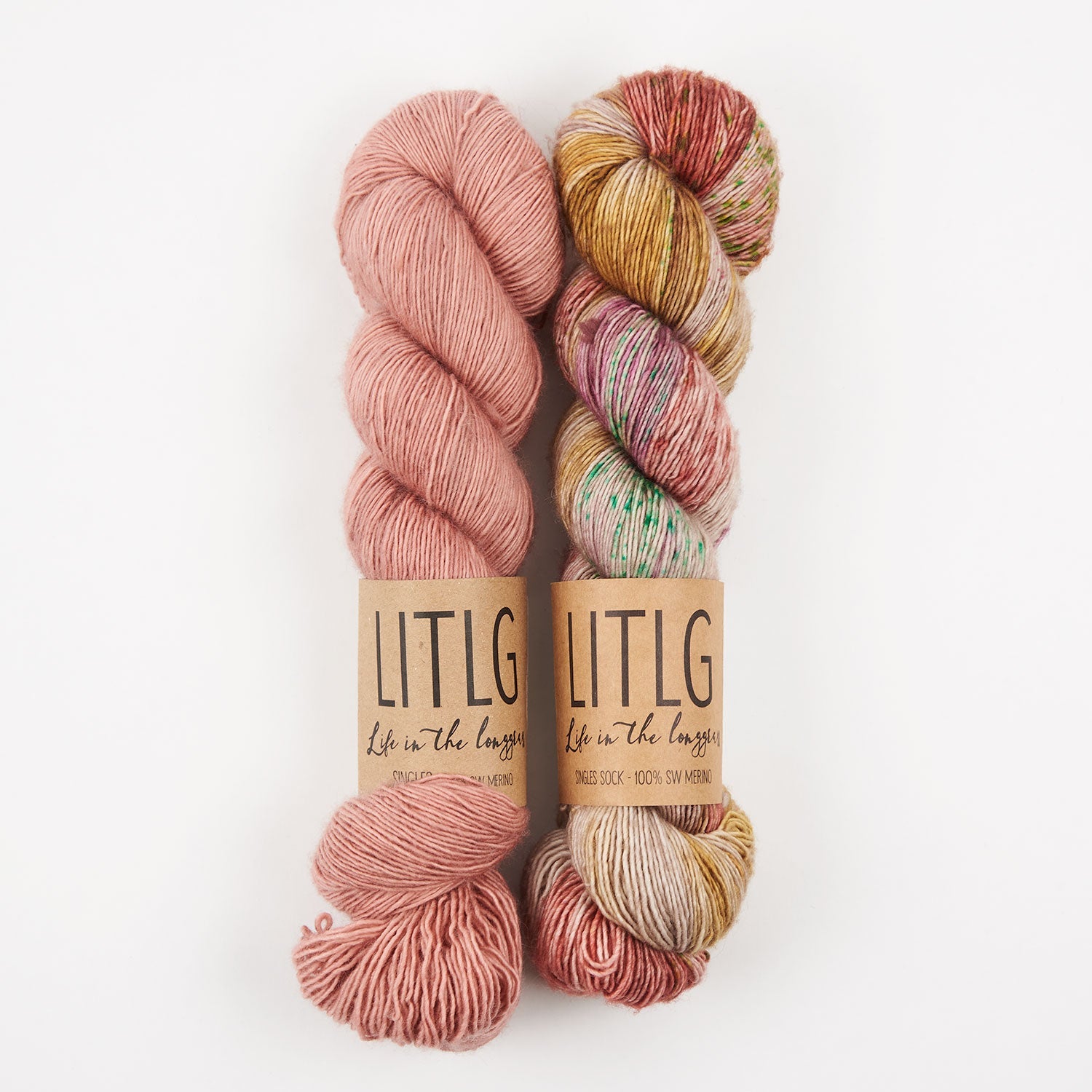Life in The Long Grass WESTKNITS KIT - OLD PINK Merino wool Fingering Westknits Kits