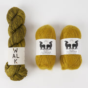 WALK Collection DIJON MOOR Merino wool Mohair Silk Fingering Quick Kits