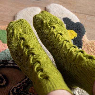 Billowing Braid Socks