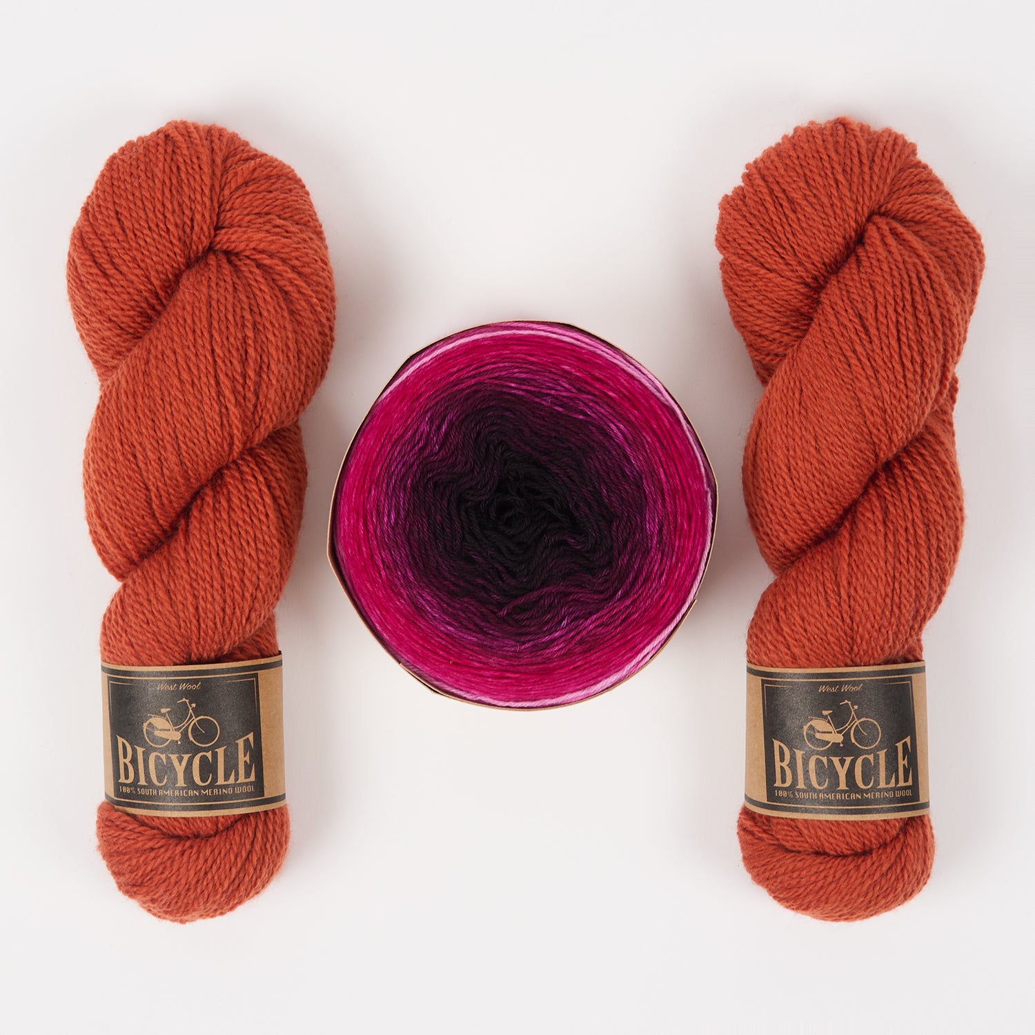 Bilum A PINK GLOW Merino wool Fingering Quick Kits
