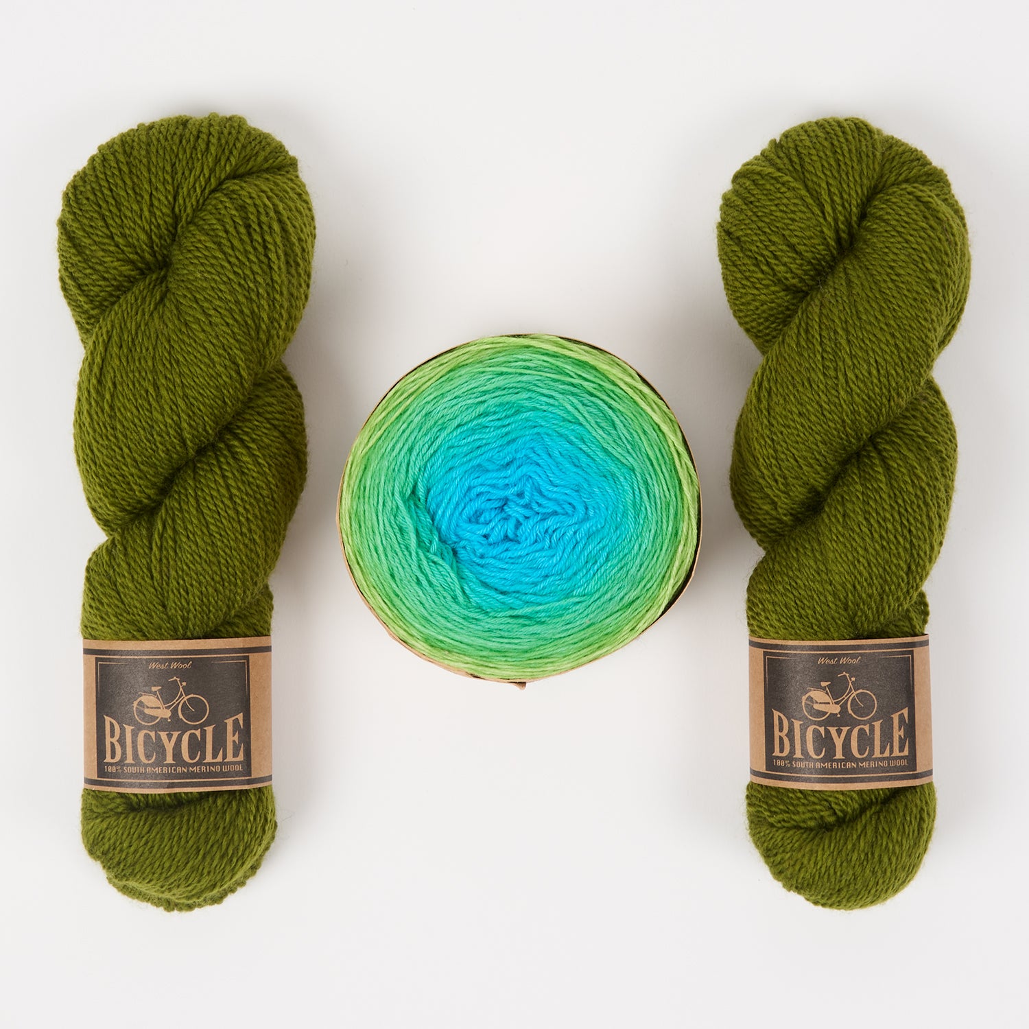 Bilum OLIVE ZOLI Merino wool Fingering Quick Kits