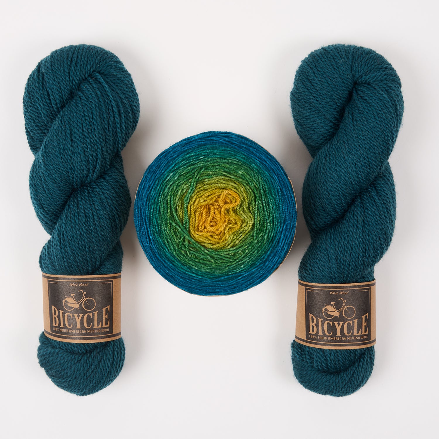 Bilum YELLOW PHOSPHENES Merino wool Fingering Quick Kits