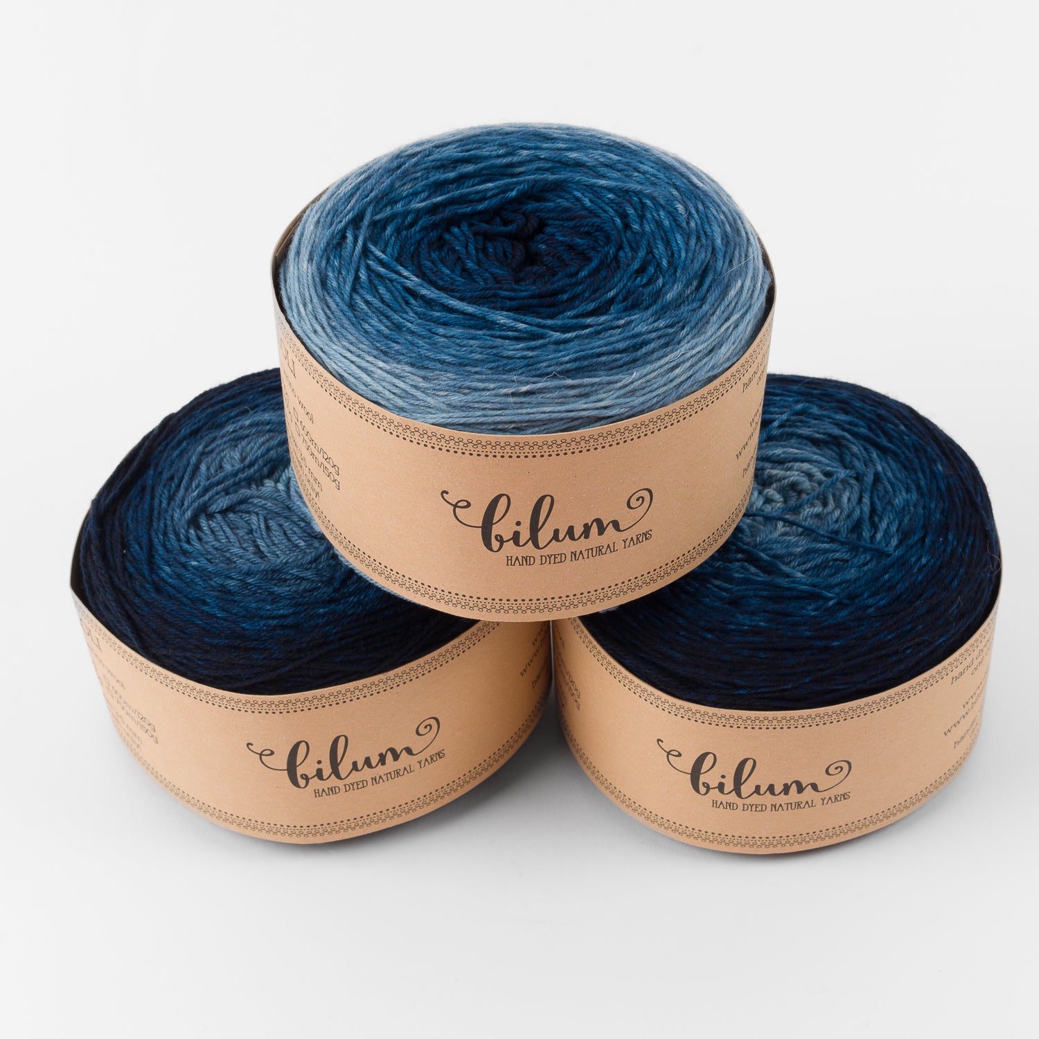Bilum LOLI - 06 FRÉDI Merino wool Fingering blue Yarn