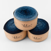 Bilum LOLI - 06 FRÉDI Merino wool Fingering blue Yarn