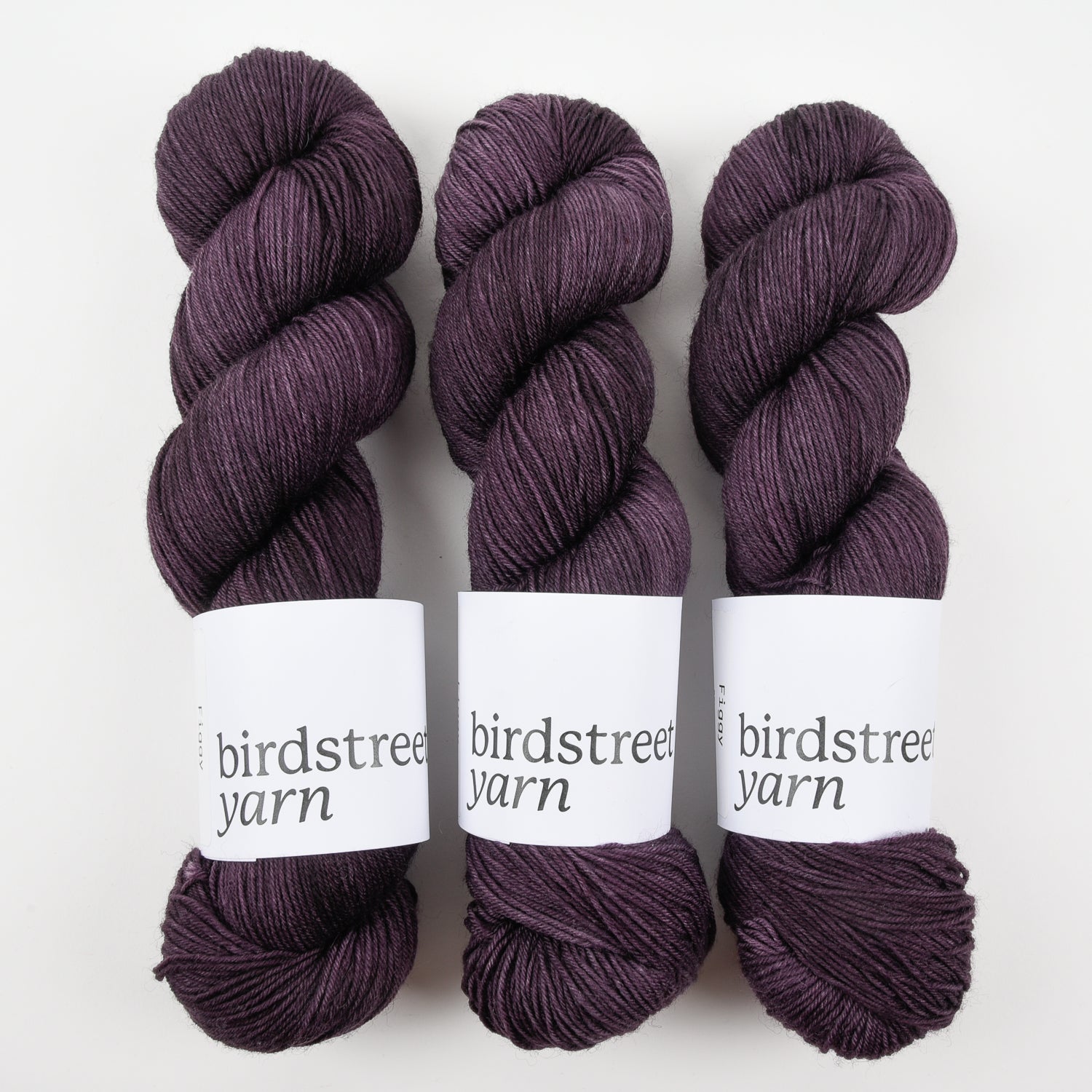 Birdstreet Yarn BIRDSTREET BFL - FIGGY BFL Wool Blue Faced Leicester Nylon Fingering purple Yarn