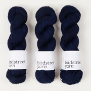 Birdstreet Yarn BIRDSTREET BFL - DEEPEST BFL Wool Blue Faced Leicester Nylon Fingering blue Yarn