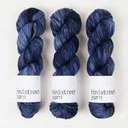Birdstreet Yarn BIRDSTREET BFL - REVEREND BLUE JEANS BFL Wool Blue Faced Leicester Nylon Fingering blue Yarn