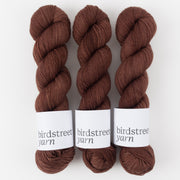 Birdstreet Yarn BIRDSTREET BFL - BEAN BFL Wool Blue Faced Leicester Nylon Fingering brown Yarn