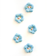 Incomparable Buttons BLUE FLOWER BUTTONS Button