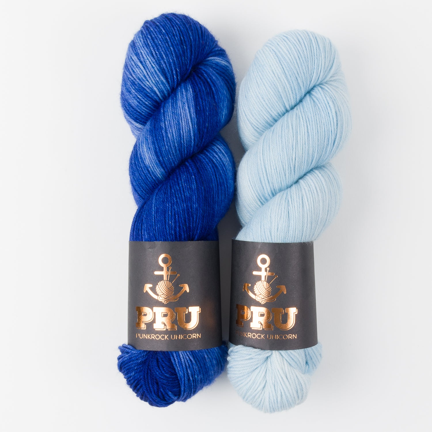 Punk Rock Unicorn BLUE ISLANDS Merino wool Nylon Fingering Quick Kits
