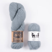 West Wool BLUE SPRUCE MOHAIR MATCH TRIO DK Mohair Silk Merino wool Mixed Weight Quick Kits