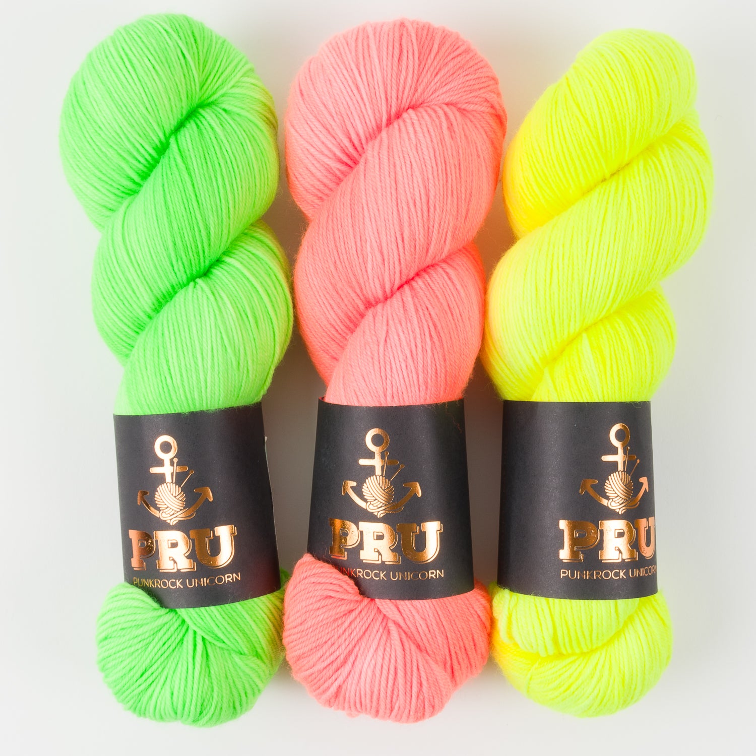 Punk Rock Unicorn BRIGHTEN DAY Merino wool Nylon Fingering Quick Kits