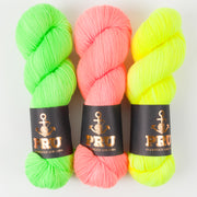 Punk Rock Unicorn BRIGHTEN DAY Merino wool Nylon Fingering Quick Kits
