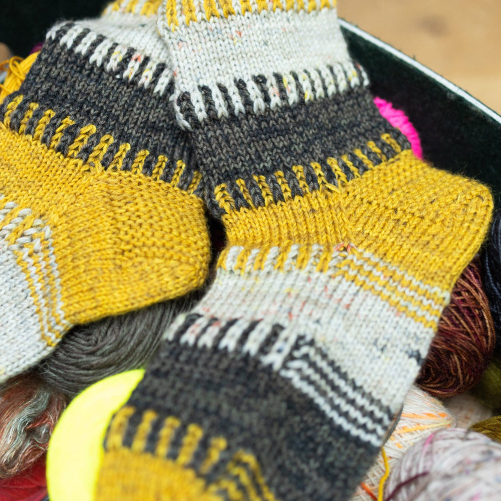 Westknits WESTKNITS SAMPLE - BRIOCHE BREAK SOCKS Samples