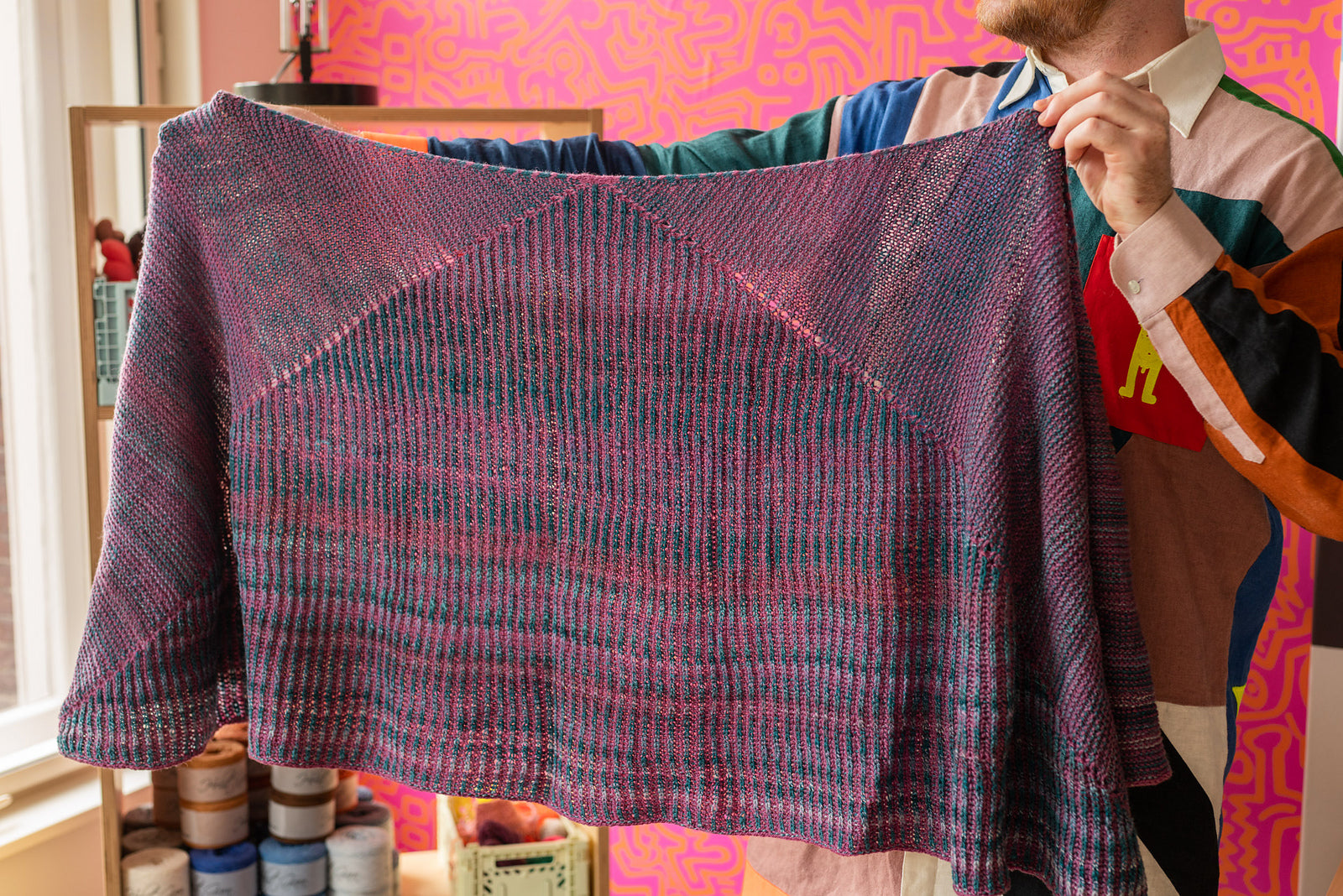 BRIOGARTER SPLIT SHAWL PATTERN