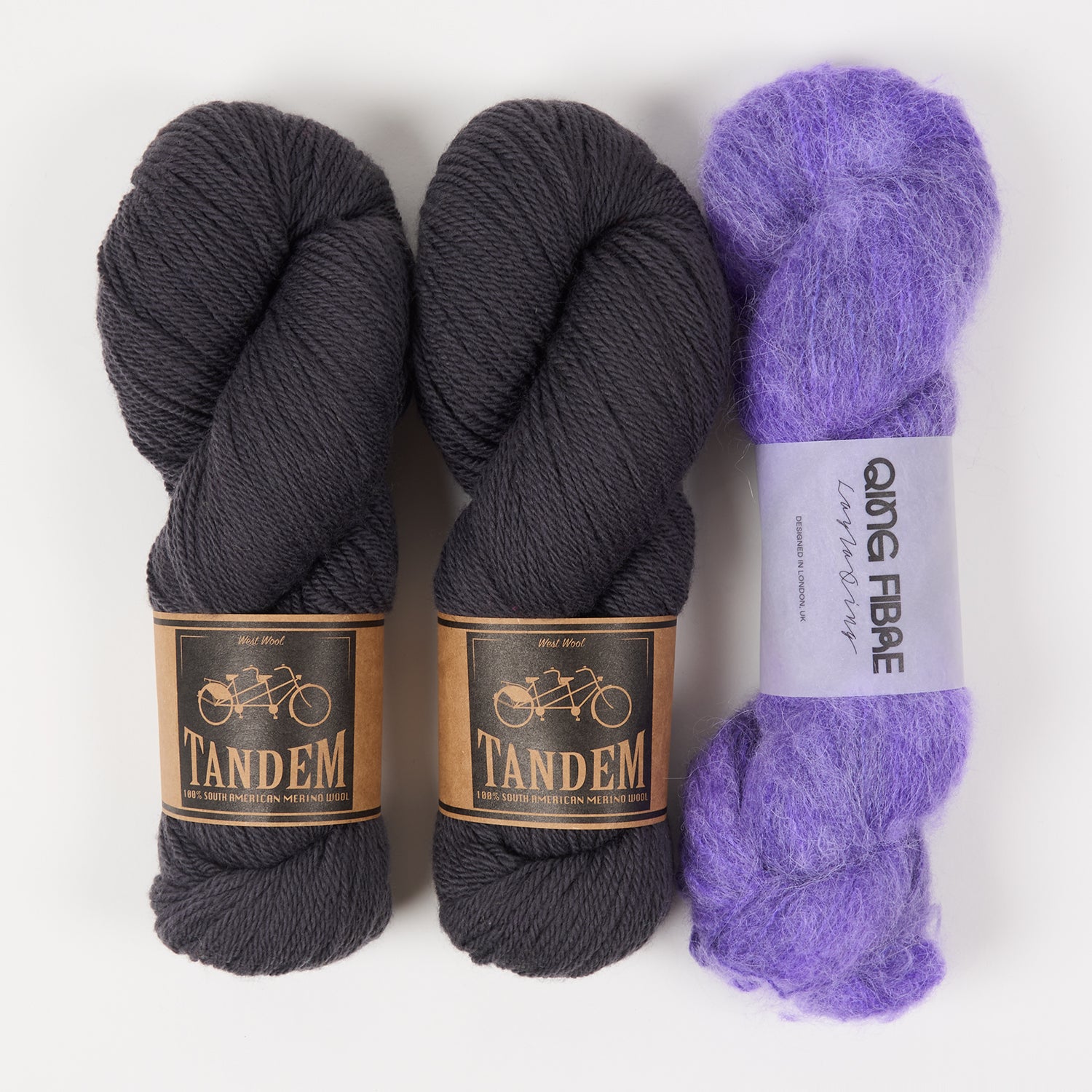 Qing Fibre WESTKNITS KIT - INK HOUSE Alpaca Merino wool Silk Sport DK Westknits Kits
