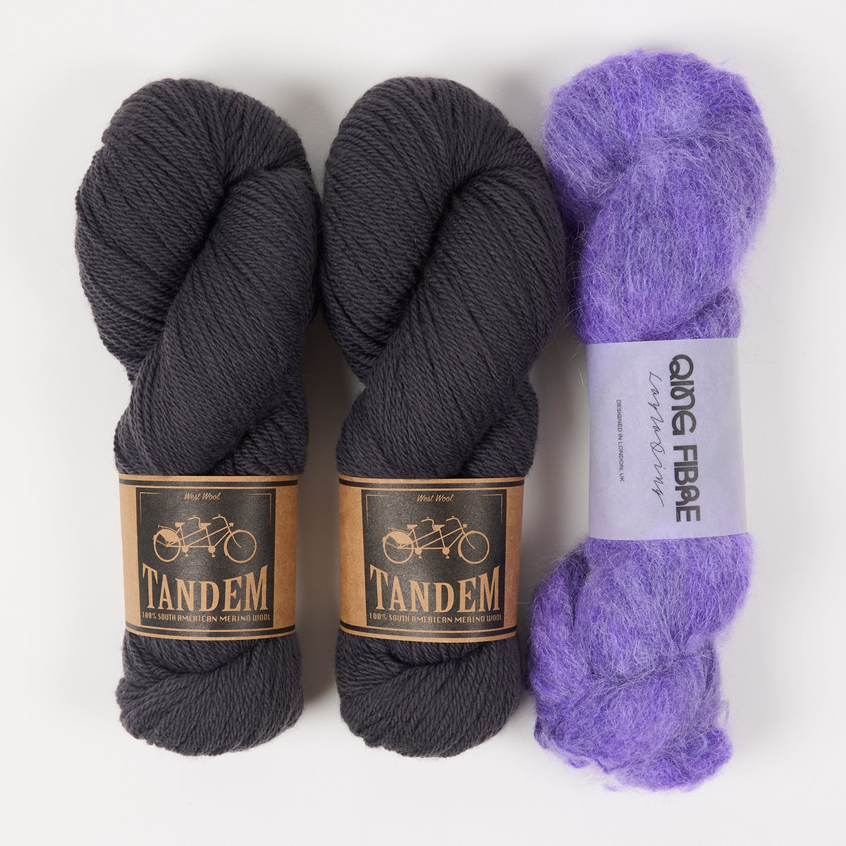 Qing Fibre WESTKNITS KIT - INK HOUSE Alpaca Merino wool Silk Sport DK Westknits Kits