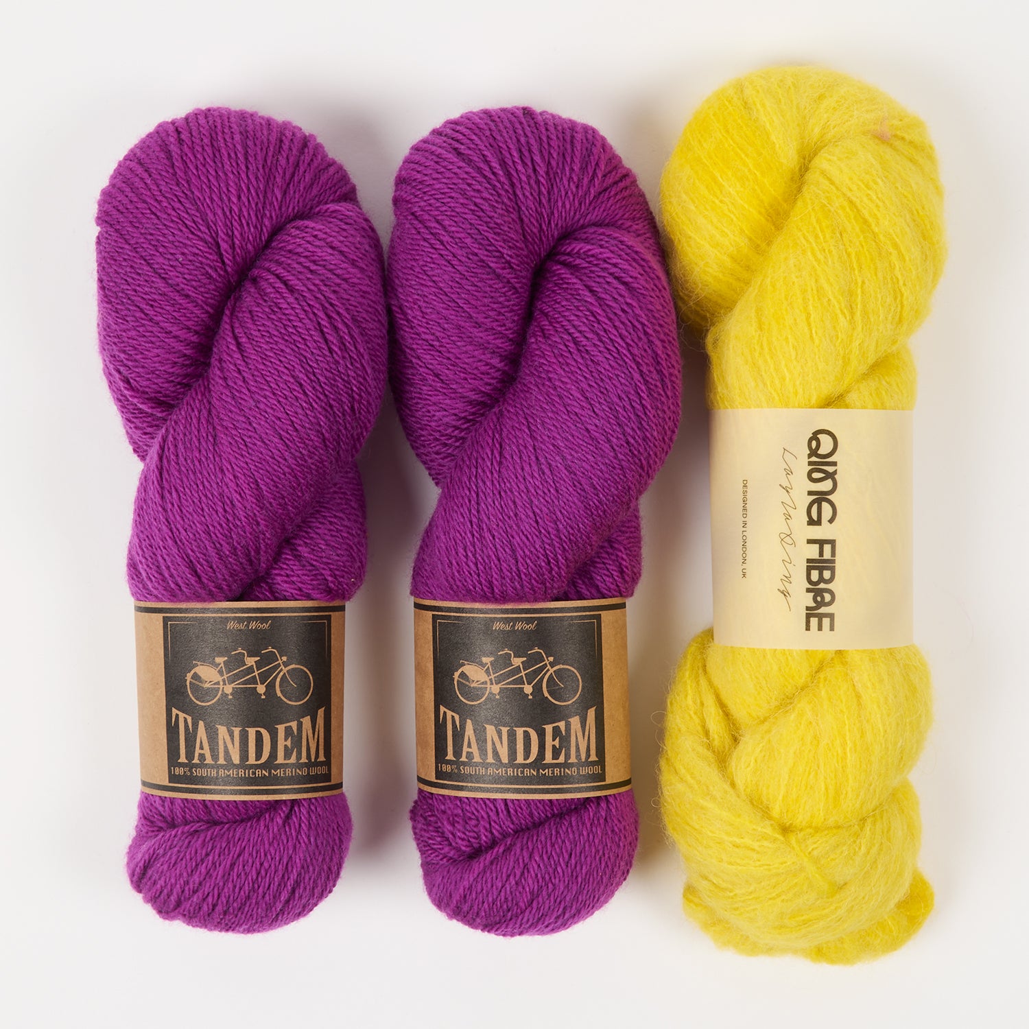 Qing Fibre WESTKNITS KIT - ZESTY DANCE Alpaca Merino wool Silk Sport DK Westknits Kits