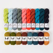 West Wool NORTHERN RIPPLES Mohair Silk Merino wool Mixed Weight Quick Kits