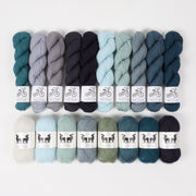 West Wool SEA RIPPLES Mohair Silk Merino wool Mixed Weight Quick Kits