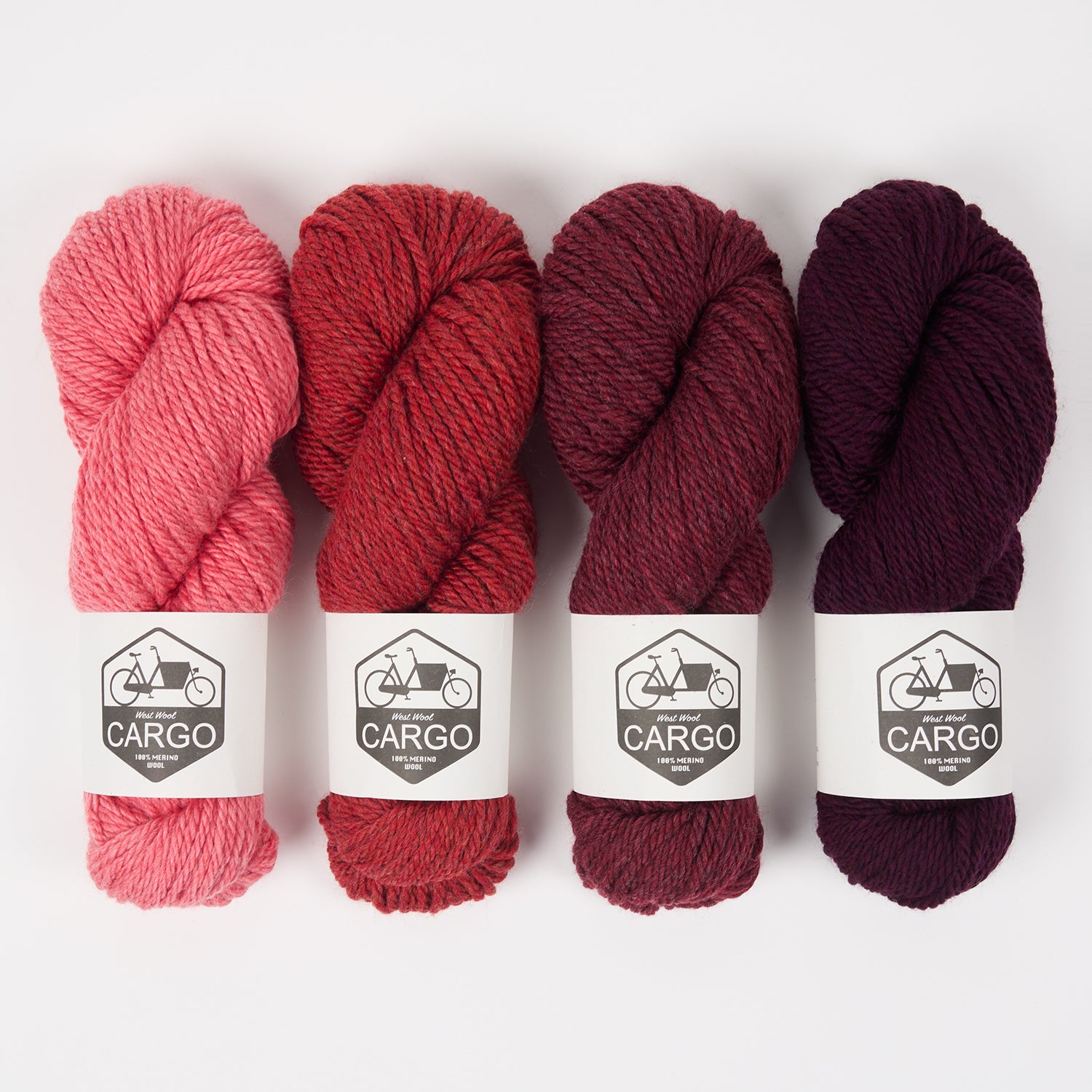 West Wool BORDEAUX MULBERRY Merino wool Chunky Quick Kits