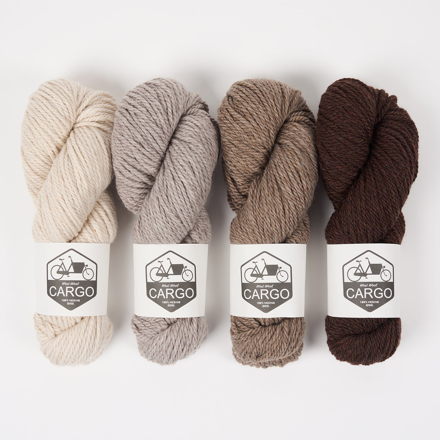 West Wool BROWN MEERKAT Merino wool Chunky Quick Kits