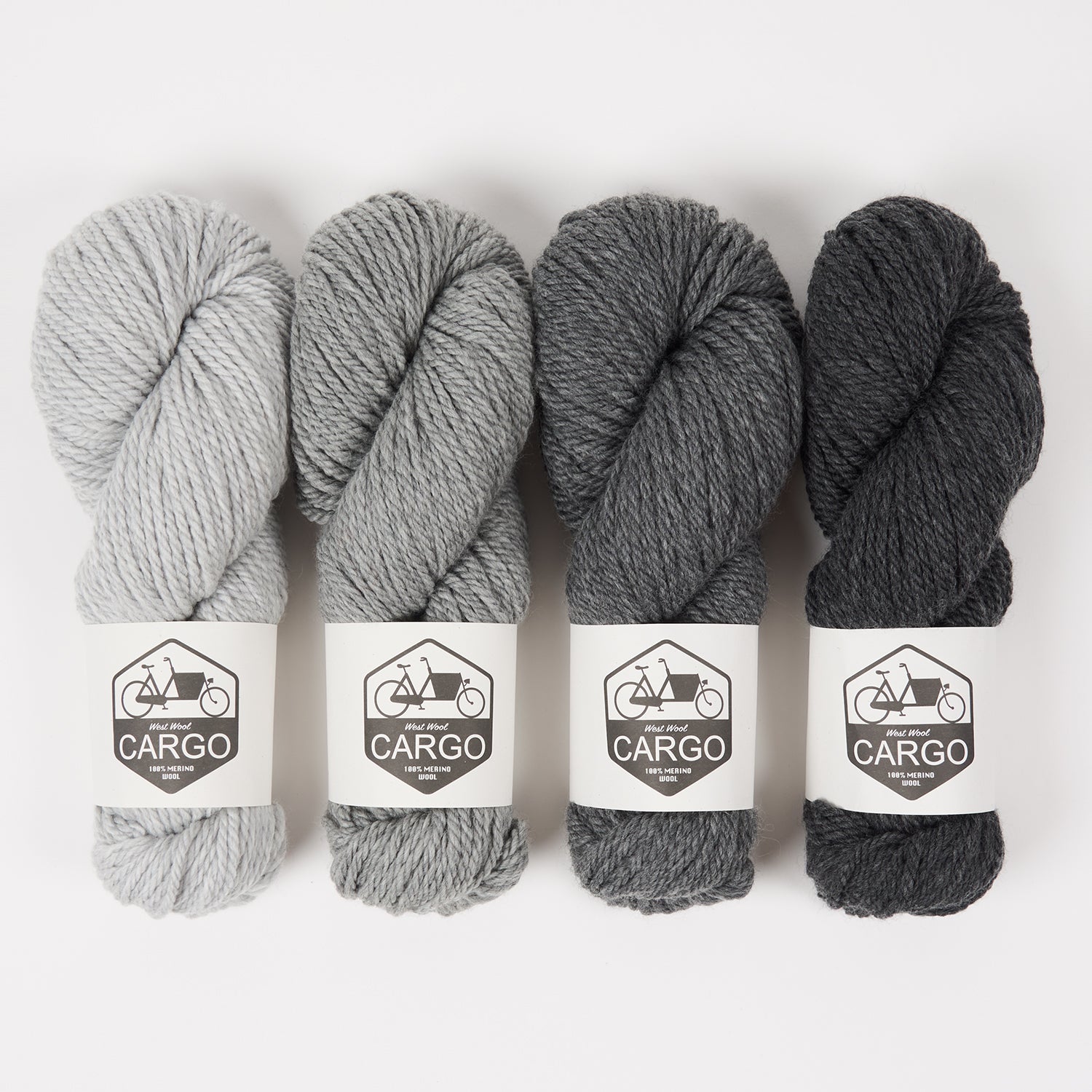 West Wool CONCRETE PEBBLE Merino wool Chunky Quick Kits