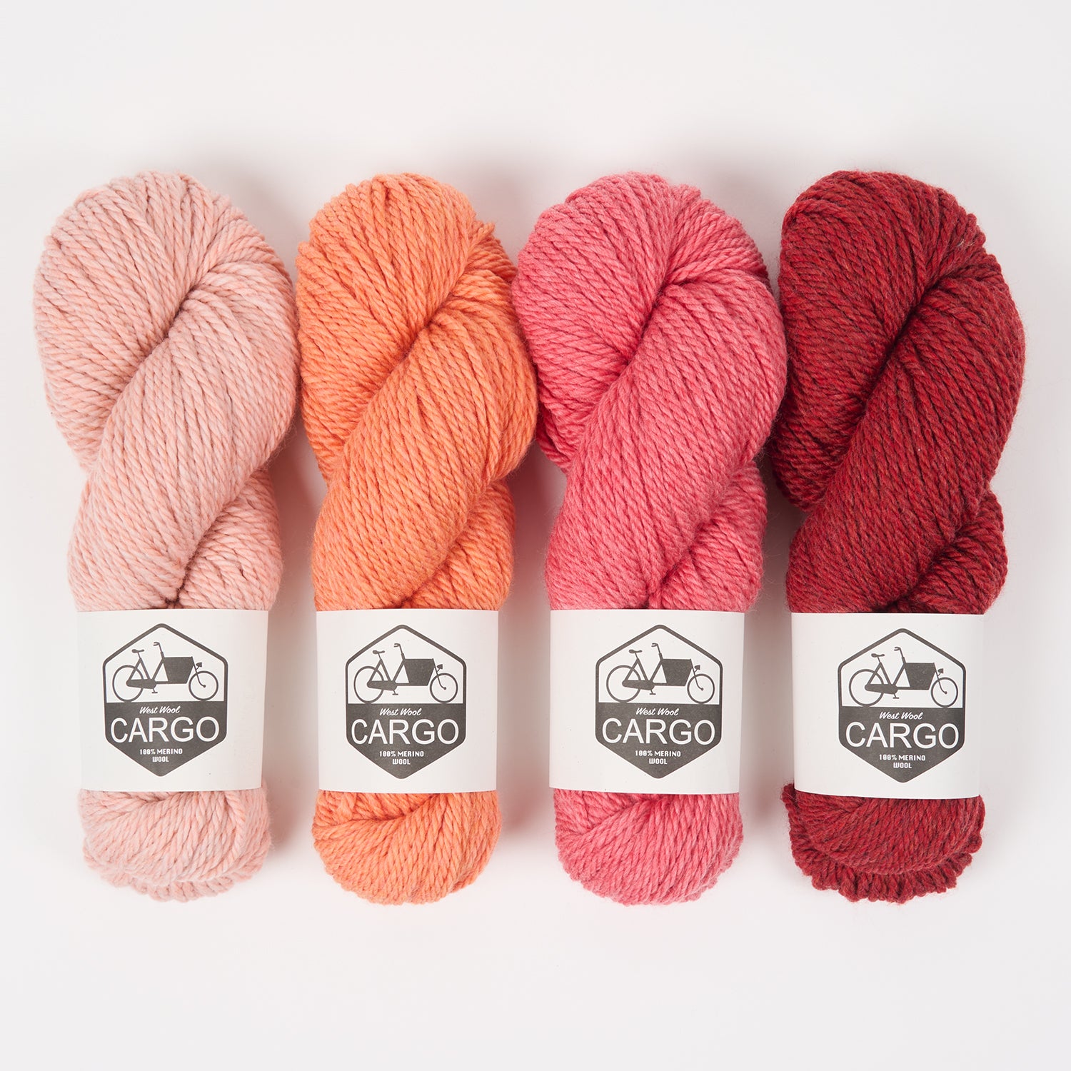 West Wool JUICY GRAPEFRUIT Merino wool Chunky Quick Kits