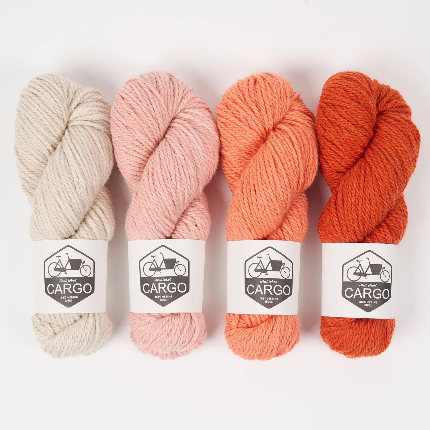 West Wool ORANGE BEAR Merino wool Chunky Quick Kits