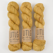 Life in The Long Grass LITLG SINGLES - CHAI Merino wool Fingering yellow Yarn