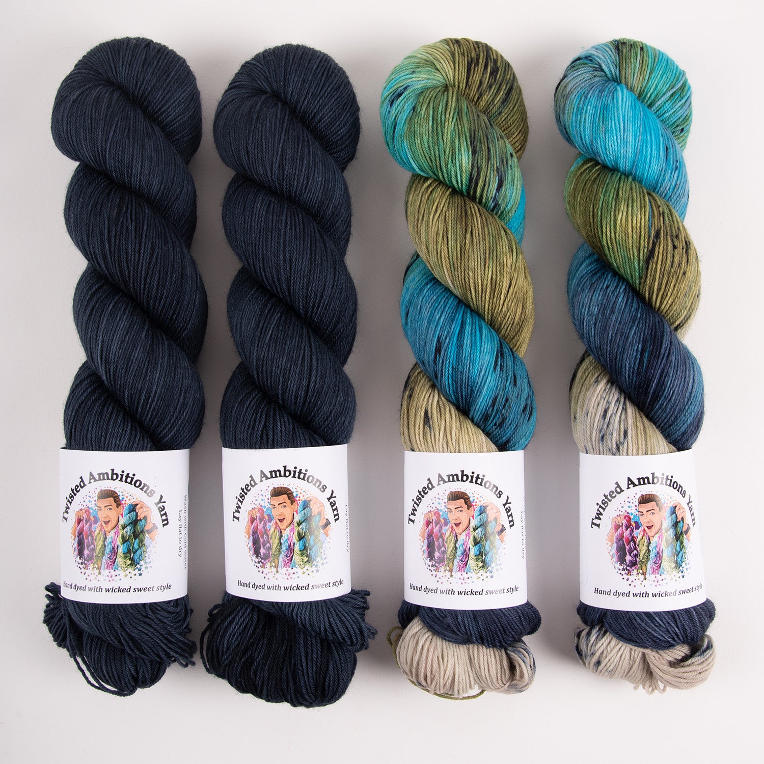 Twisted Ambitions CHARRED EARTH Merino wool Nylon Fingering Quick Kits