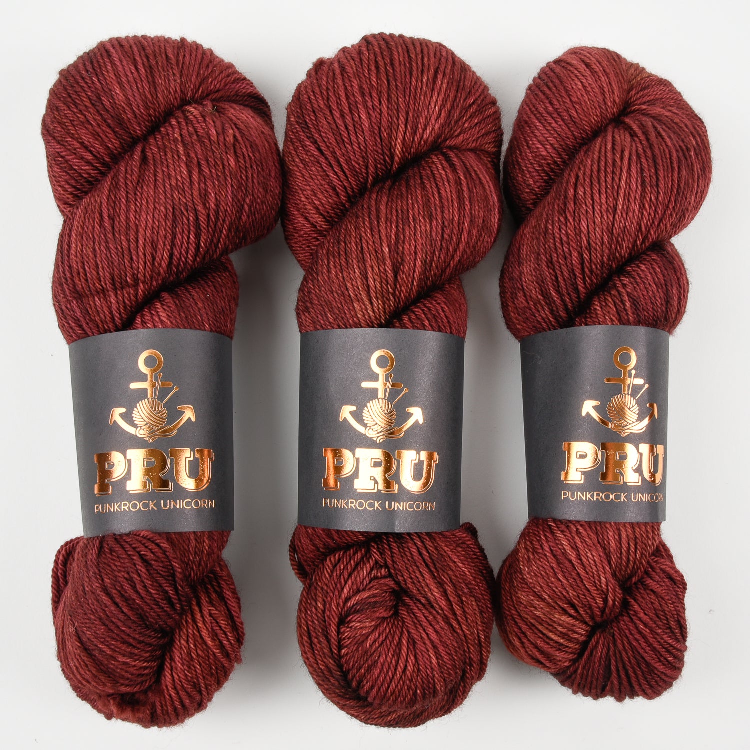 Punk Rock Unicorn SOUL DK - CHERRY COKE Merino wool Nylon DK Sock red Yarn