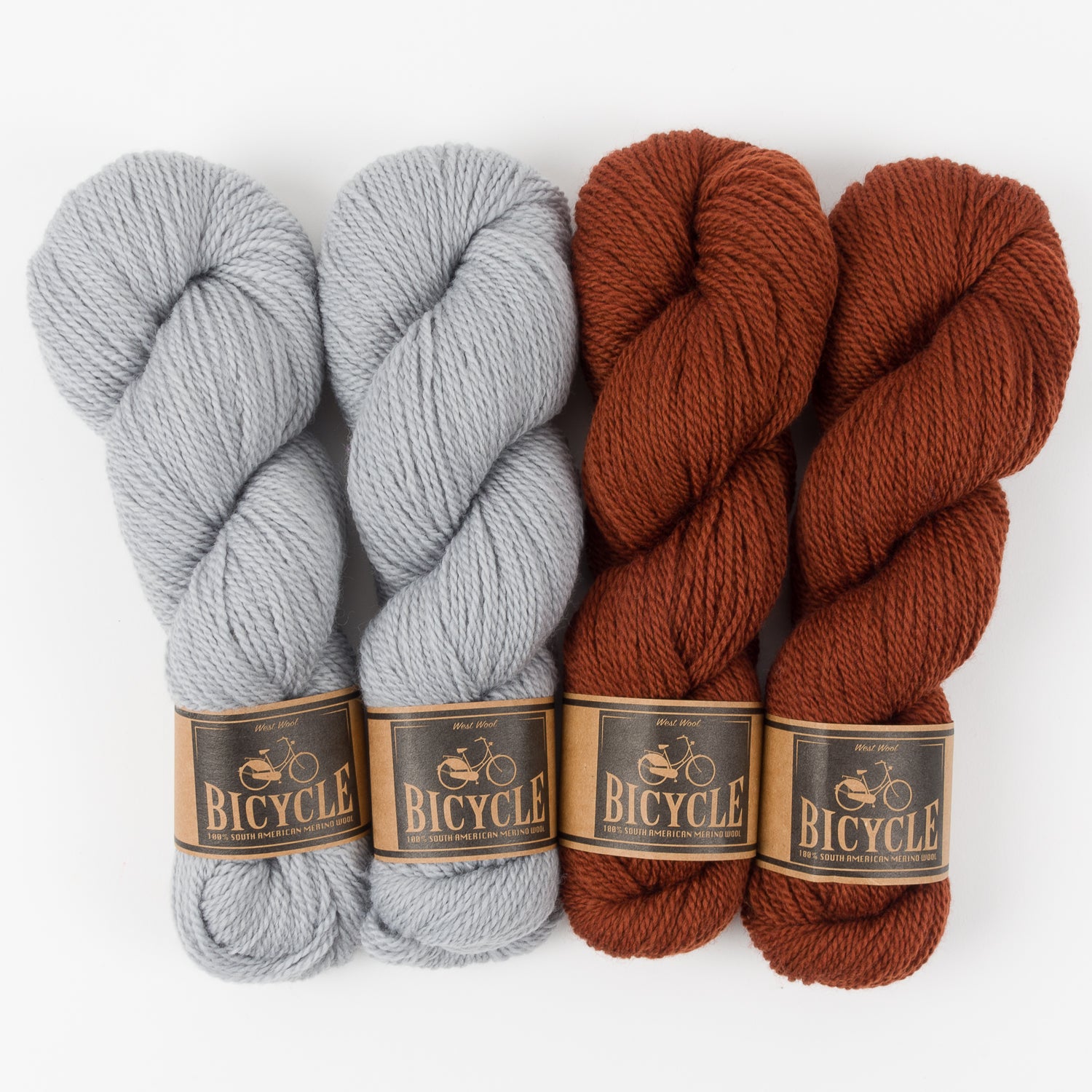 West Wool CHESTNUT CLOUDS Merino wool Fingering Quick Kits