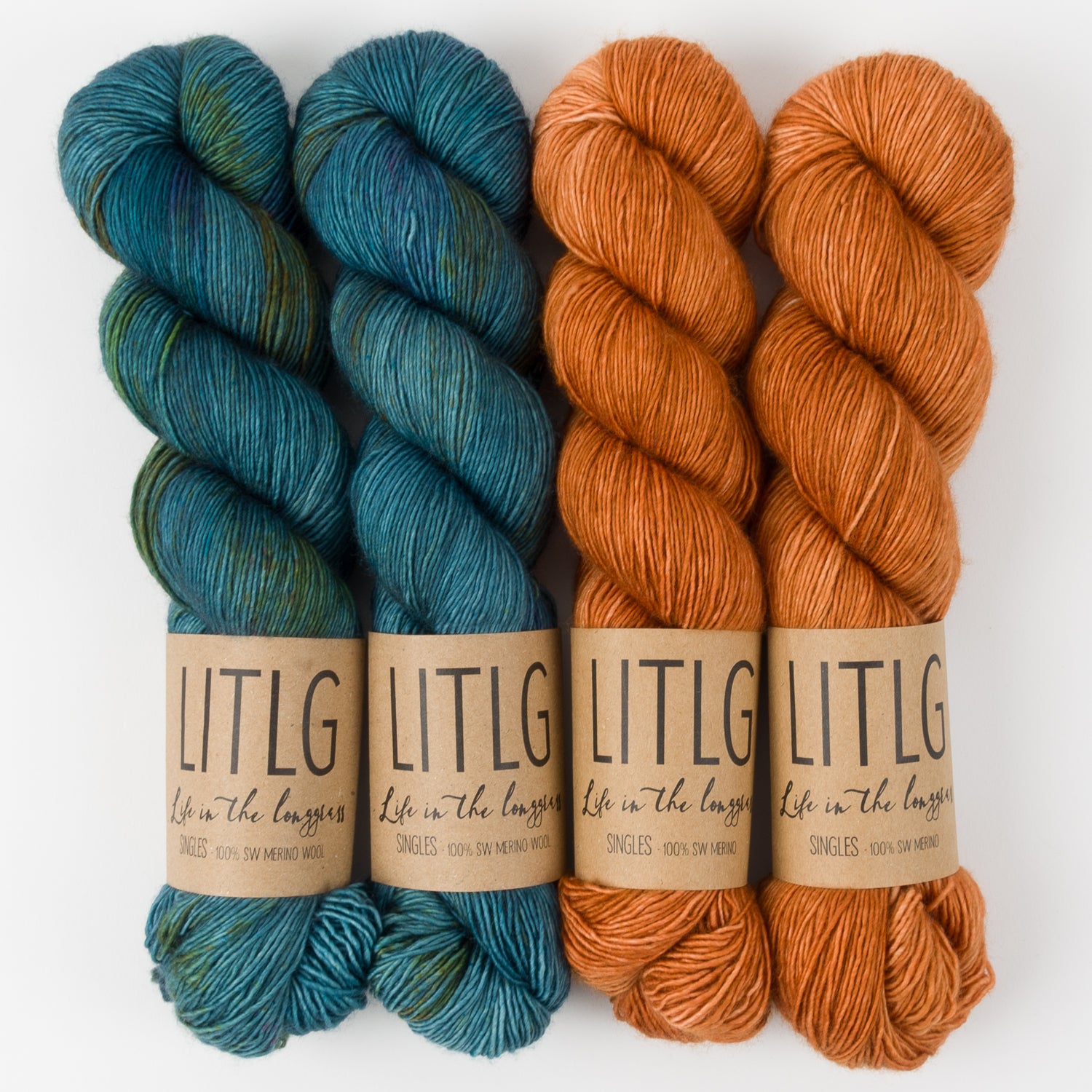 Life in The Long Grass CLAY HARBOUR Merino wool Fingering Quick Kits