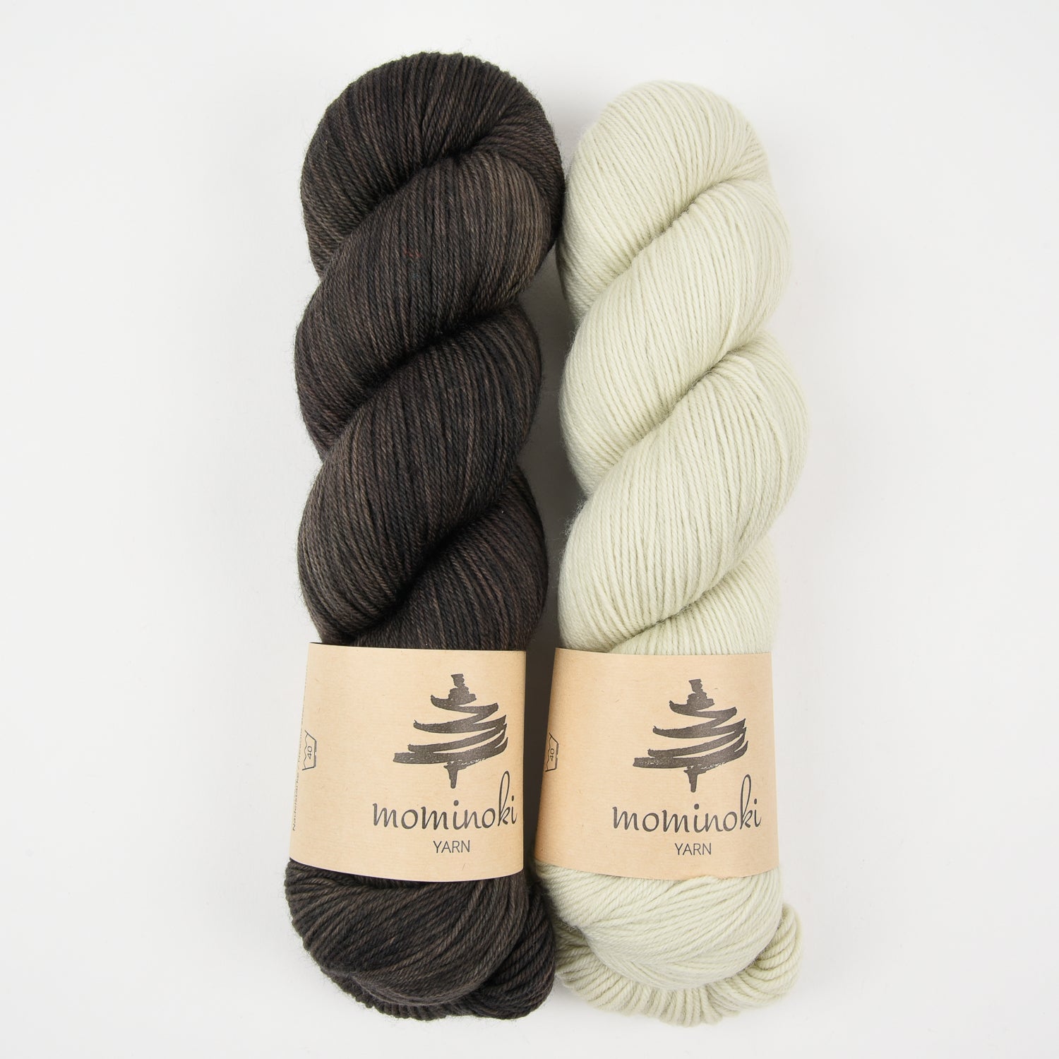 Mominoki Yarn COFFEE AND CREAM Merino wool Polyamide Fingering Quick Kits